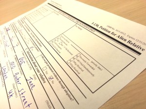 I-130 Petition for Alien Relative (taken by Ari Sauer)